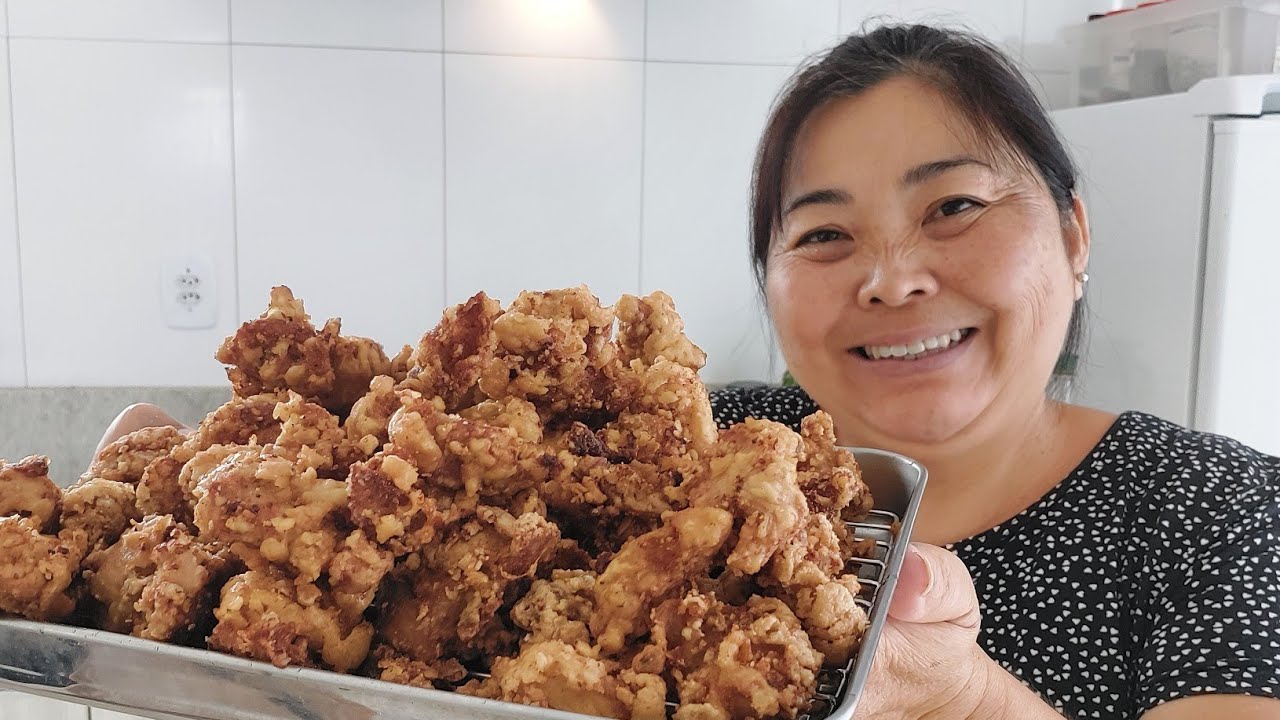 FIZ FRANGO FRITO JAPONÊS famoso KARA AGUÊ | essa fritura tem nas marmitex do Japão muito apreciado