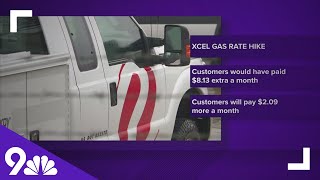 State regulators approve a scaled-back gas rate hike for Xcel Energy