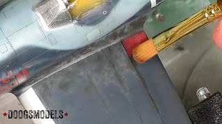 Tamiya P-47M Build - Part 30: Weathering the Wings