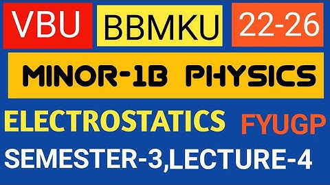 #bbmku#vbu Semester-3, Minor-1b Physics session 22-26 fyugp