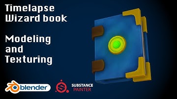 Wizard book - Process Modeling, Texturing with Blender and Substance Painter [Timelapse]
