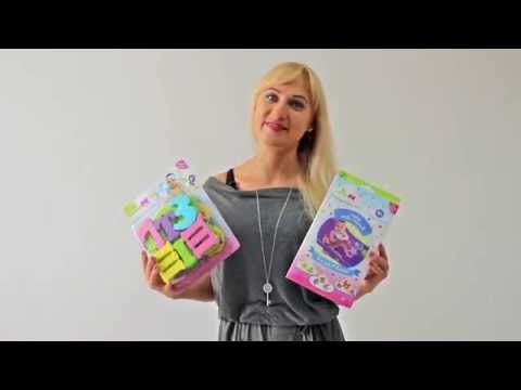 Kinderen ОК АБВ - Алфавит и Цифры для Игры в Ванной, Набор Аква-Пазлов - распаковка и обзор