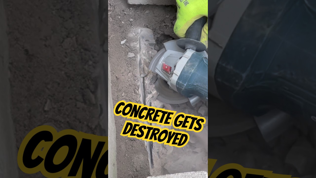 Destroying an Old Concrete Base | DIY | 