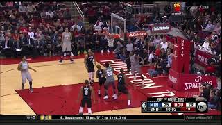 NBA, playoff 2018, Rockets vs. Timberwolves, Round 1, Game 1, Move 13, Jamal Crawford, layup