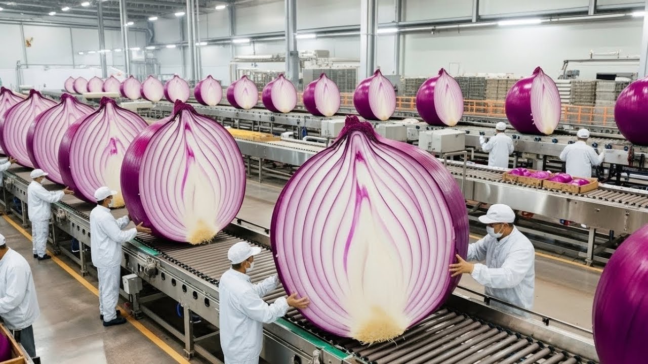 Inside the Largest US Factory From Raw Onions to Premium Powder Full Process