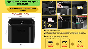 Thùng rác ô tô - Thùng đựng rác mini ô tô gắn cửa xe, sau ghế xe hơi, văn phòng làm việc