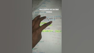 Ideal solutions and non ideal solutions  #shorts #examples #chemistry #neet and board