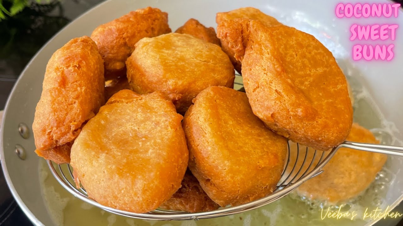 Best Ghanaian soft & fluffy coconut sweet buns | crispy & soft bofrot/puff puff | @Veeba's kitchen.
