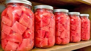 Taze karpuzu kavanozlarda saklıyorum ve aylarca dayanıyor! 🍉