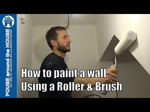 How to paint emulsion using a roller and brush, beginners guide. DIY painting made easy!