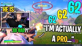 I thought this streamer was the WORST PLAYER EVER until I spectated him in Fortnite... (shocking)