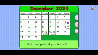 Starfall Calendar December 14, 2024