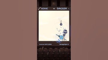 ⚔️ DAGGER VS BONE 🦴 #satisfying #simulation #physics #rpg #gamedev