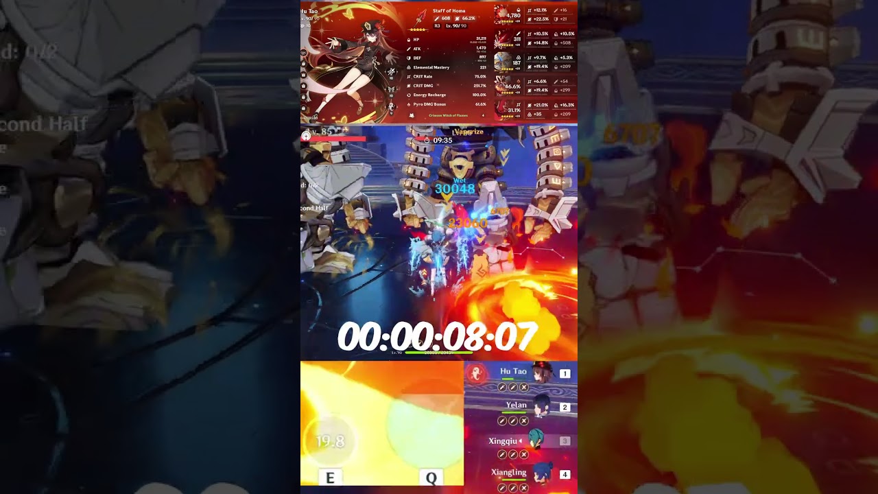 380323 Elemental Burst DMG | C1R3 Hu Tao Level 90/90 Talents 10/10/9