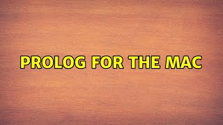 Prolog for the Mac