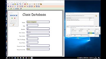 Using the query tool in a database