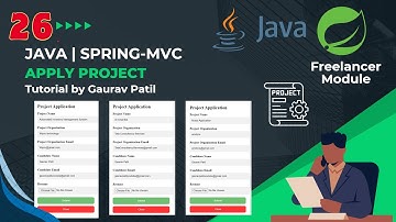 #26: Spring MVC project apply project through freelancer module Java tutorial