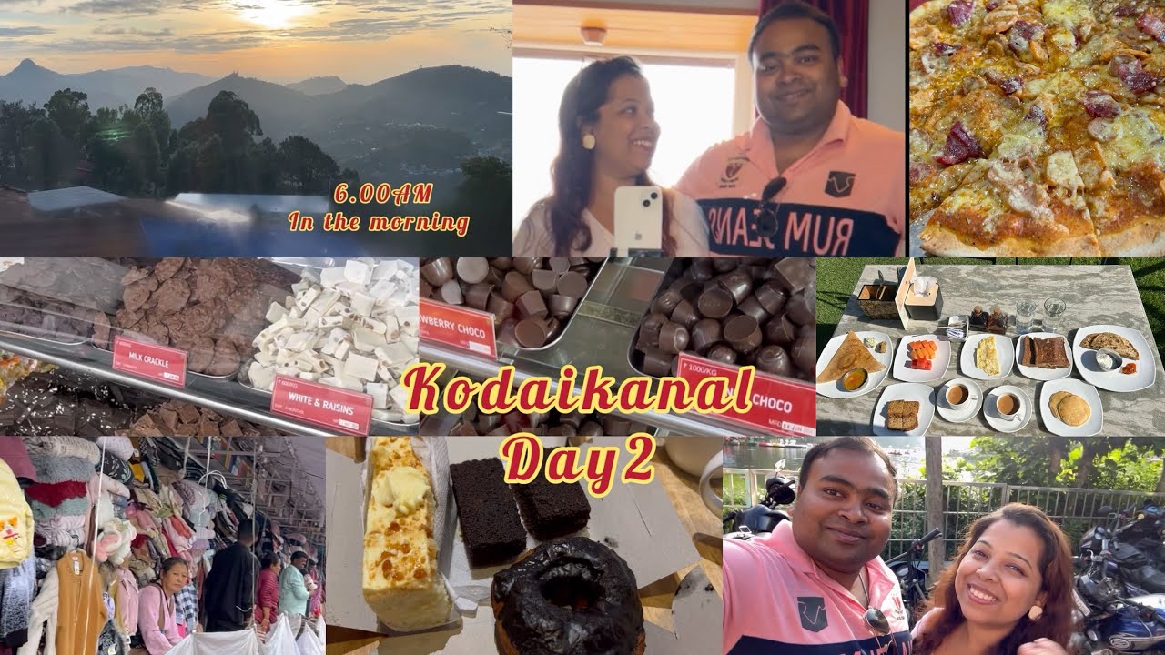 Kodaikanal day2|Exploring street food and Tibetan market |had homemade ice cream and hot chocolate