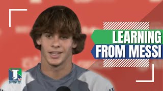 Benjamin Cremaschi REVEALS what it is to SHARE the locker room with Lionel Messi
