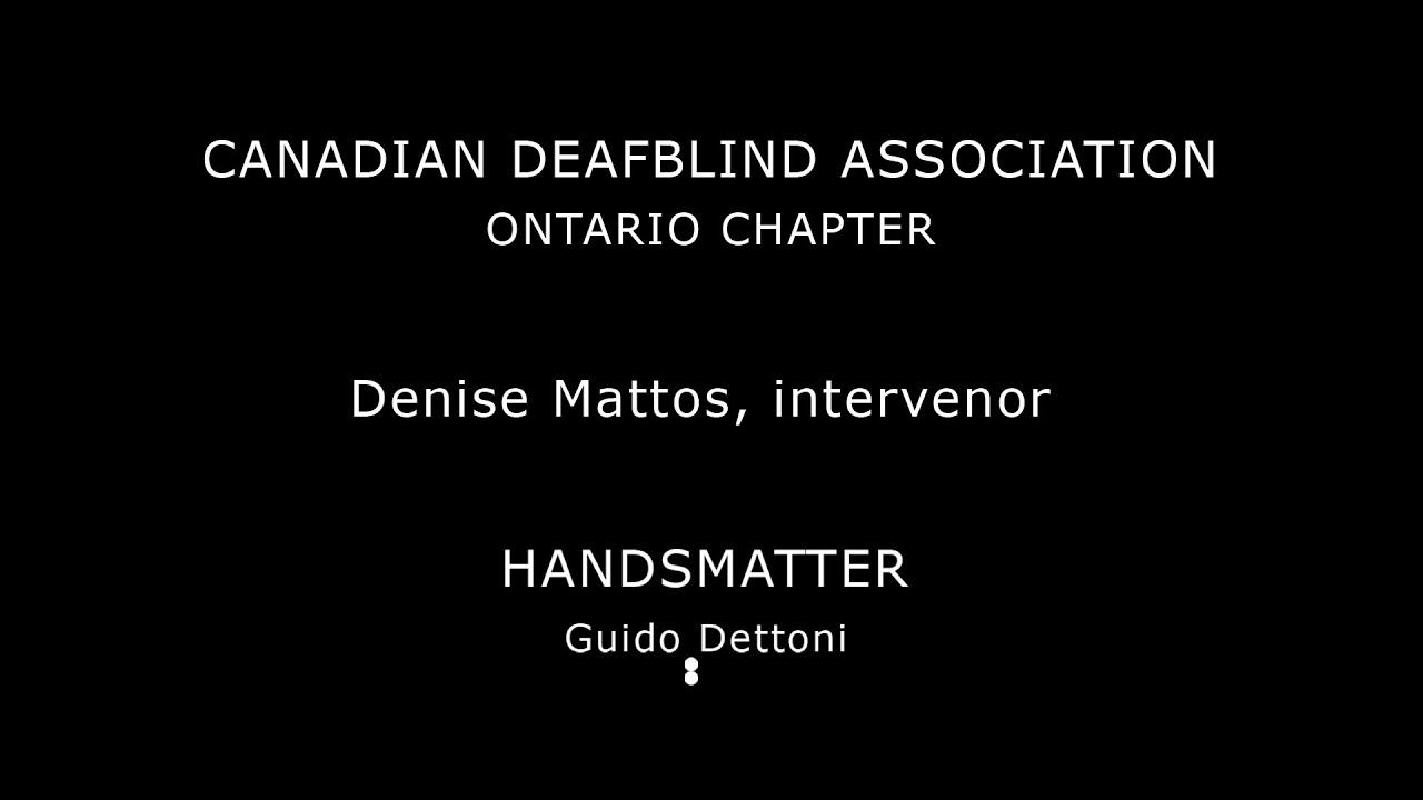 HANDSMATTER | Denise Mattos, Intervenor | CDBA ONTARIO