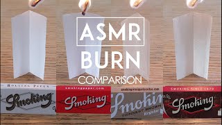 Burning Paper Comparison - ASMR Sound - B Roll