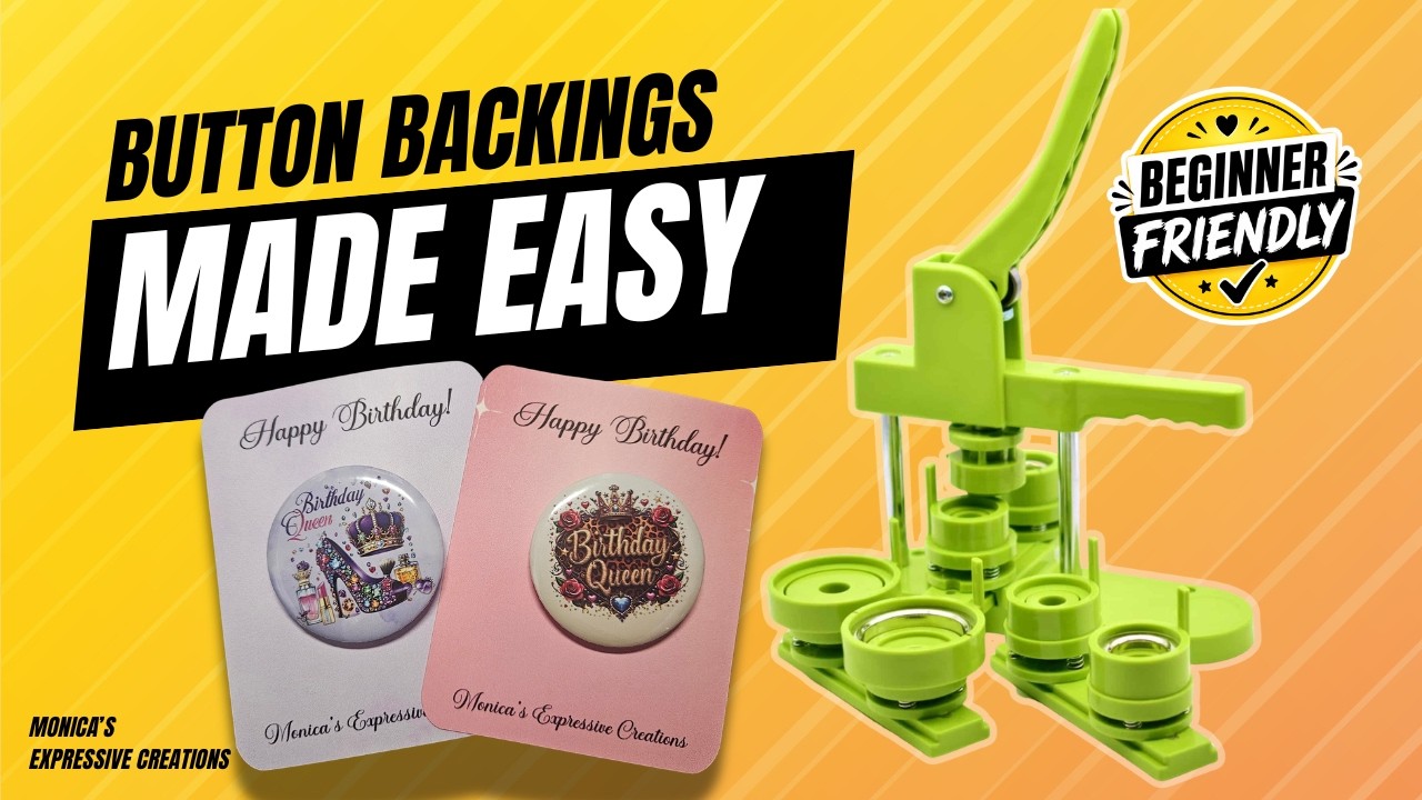 “How to Make PERFECT Button Backings (Cricut + Canva)” - YouTube