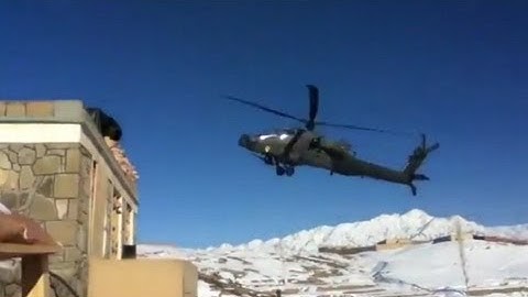 Apache Helicopter Ground Impact