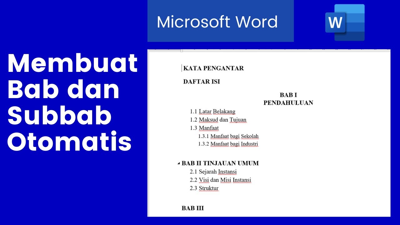 Cara Ampuh Menandai Bab Dan Subbab Di Word: Panduan Lengkap Untuk Dokumen Terstruktur Dan Profesional