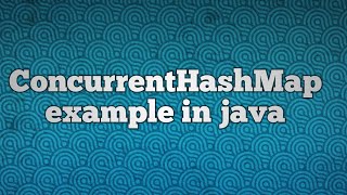 ConcurrentHashMap example in java