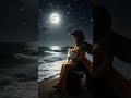 "Moonlit thoughts and starlit nights. ✨🌊" #NightBeach #StarryNight #MoonMagic  #PeaceByTheSea