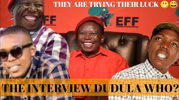 MALEMA INTERVIEW ABOUT OPERATION DUDULA.