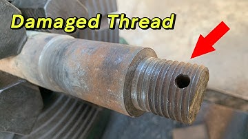 FIX Your Broken Trailer Axle Shaft Thread in MINUTES!
