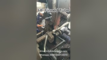 How to debug HF welded finned tube machine,so that the distance between the two ends is 35mm?