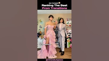 Ranking The BEST Prom Transitions (NEW 2) #shortsviral