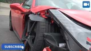Ferrari 458 italia crashed!!