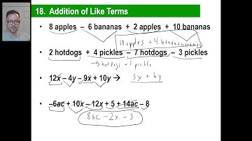 Saxon Math - Algebra 1: 3rd Edition (Lesson 18 - Like Terms, Addition of Like Terms)