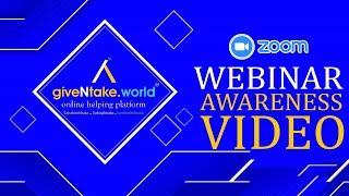 Zoom Webinar Awareness - giveNtake.world  Online Helping Platform screenshot 5