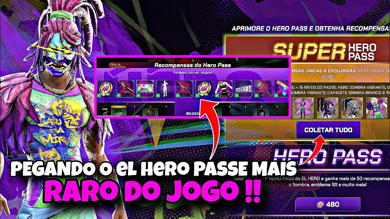 COMPRANDO E PEGANDO PRIMEIRA PASSE DO EL HERO ! O MAIS RARO E CARO DO JOGO ? 20/02/25