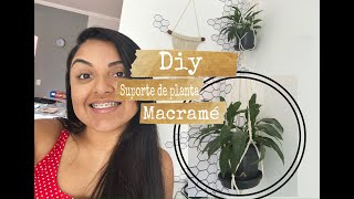 DIY - COMO FAZER SUPORTE DE PLANTA DE MACRAMÉ? #macramé #iniciantes