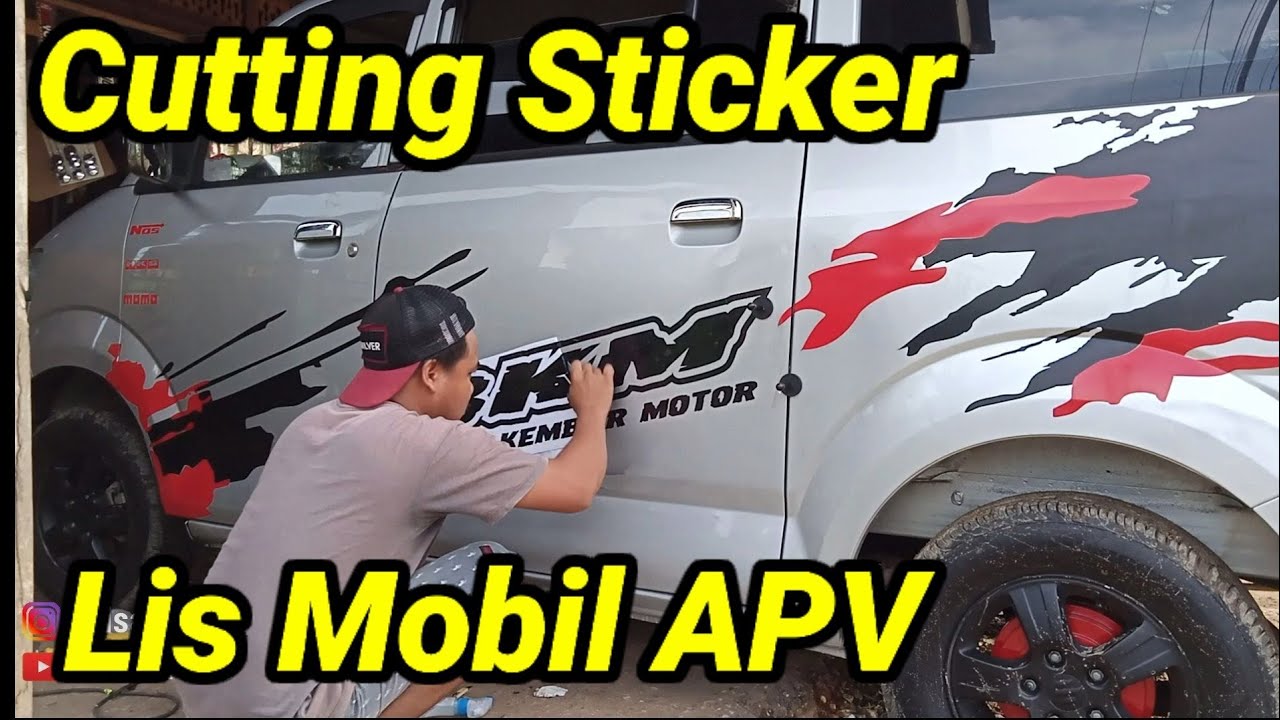 Cutting Sticker Lis Mobil Suzuki Apv YouTube