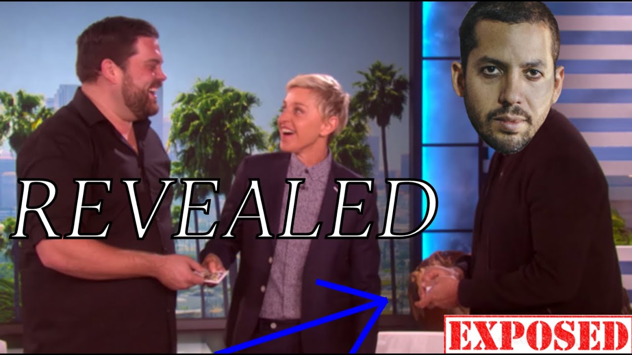 David Blaine BLEW PEOPLE'S MINDS on The Ellen Show, Here's How. (In Detail)