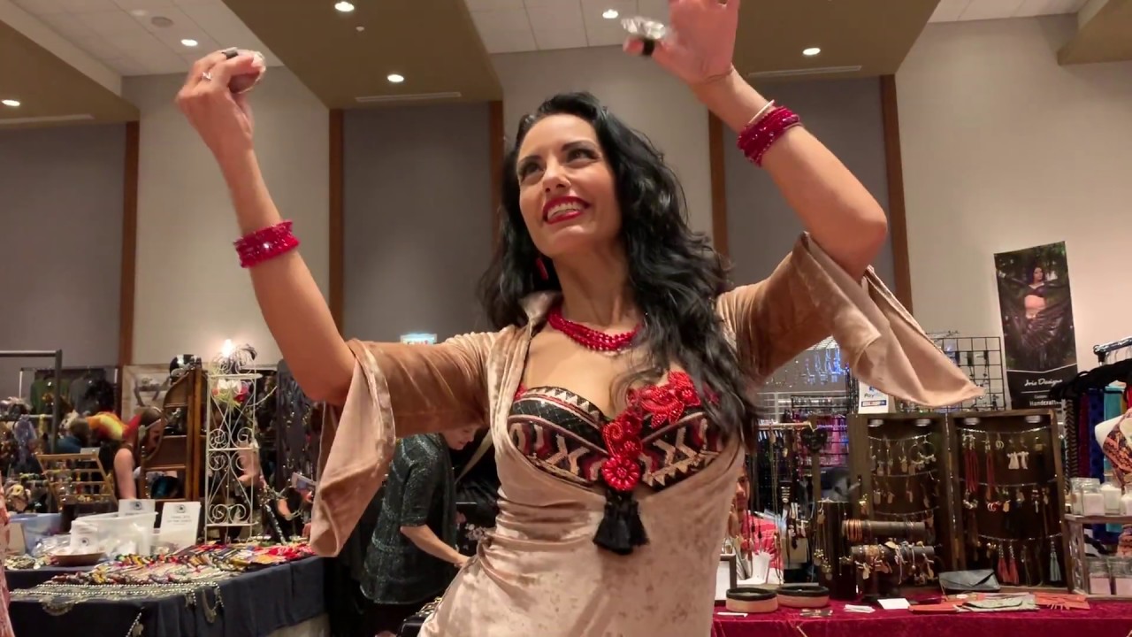 Zoe Jakes and Ashley Lopez perform bellydance with zills at The Massive Spectacular!