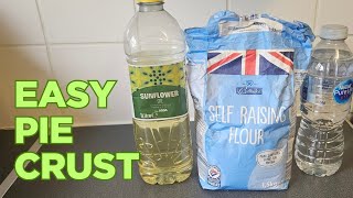 Homemade Pie Crust Pastry.... Only 3 Ingredients