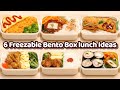 6 Freezable Bento Box lunch Ideas - Japanese Bento Recipes for Beginners