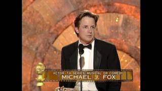 Michael J. Fox Wins Best Actor TV Series Comedy  Golden Globes 1999