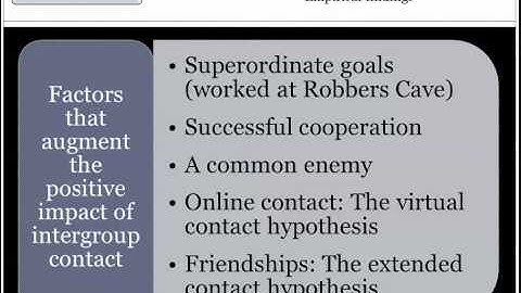 Group Dynamics 14c Improving Intergroup Relations