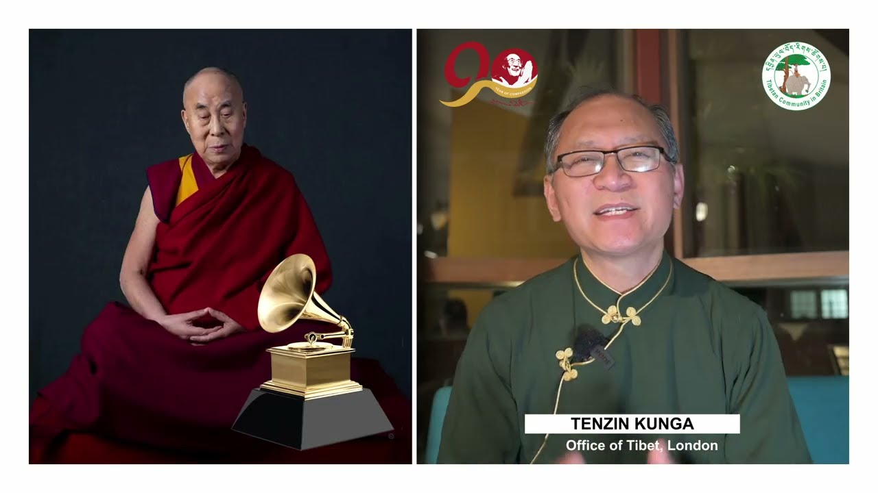 Tibetan Reactions | Grammy Award To His Holiness the Dalai Lama | #tibet #inspiration #london