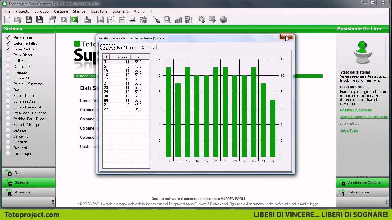 Software SuperEnalotto Totoproject