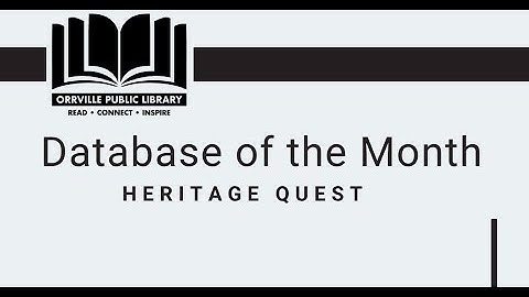 Database Showcase: HeritageQuest