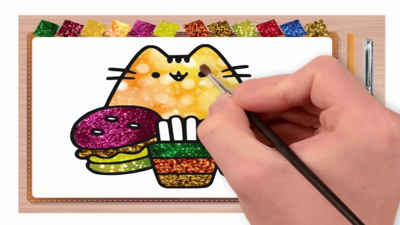 How to draw glitter on pictures Drawing for colouring for kids YouTube